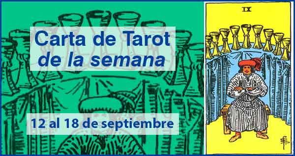 12 al 18 de septiembre 2016 Carta de Tarot semanal en marifranstarot.com