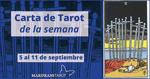 5 al 11 de septiembre 2016 Carta de Tarot semanal en marifranstarot.com