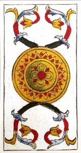 Carta de Tarot de Marsella Pierre Madenié As de Oros en marifranstarot.com