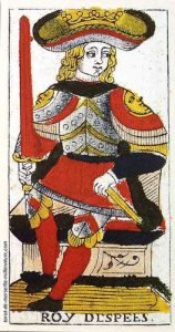 Rey de Espadas Tarot de Marsella Madenié Tarot evolutivo Tarot terapéutico